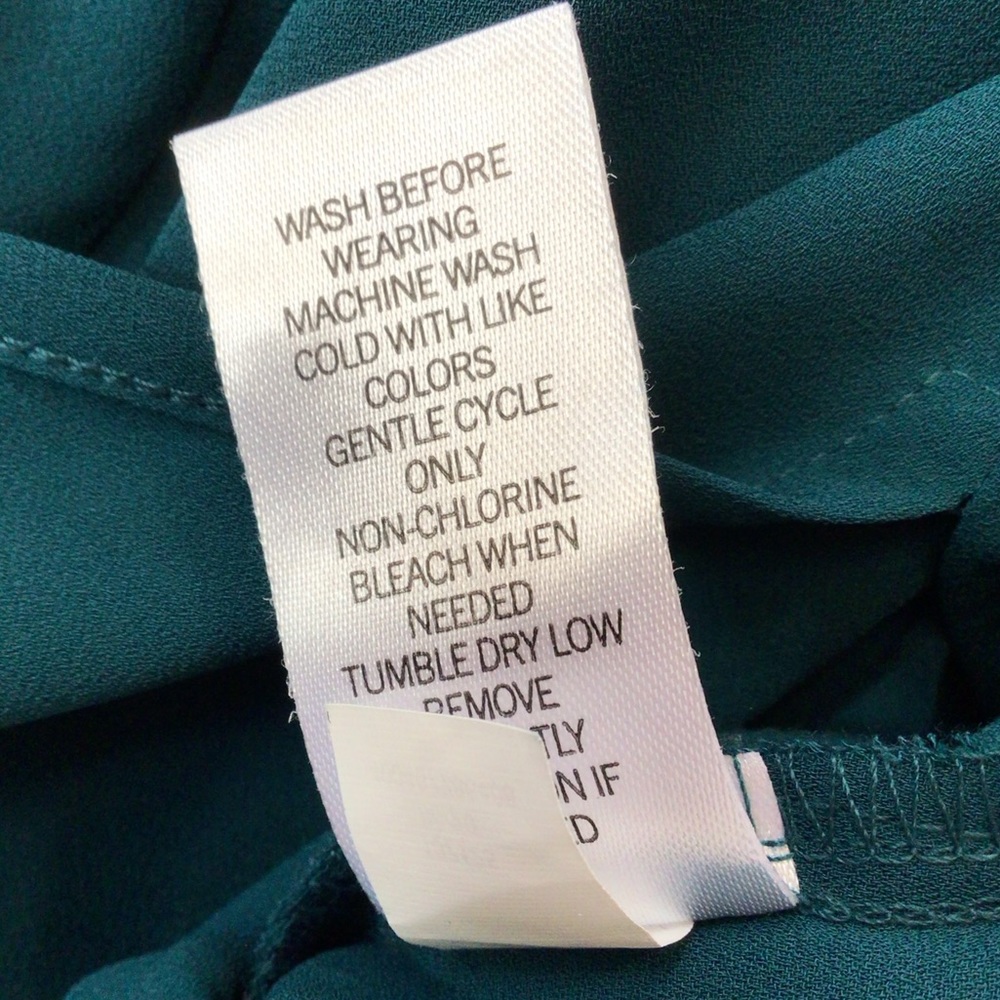 Evri X2 1 Emerald Green and 1 black/White Stripe long sleeve blouse size 0X - Picture 10 of 11
